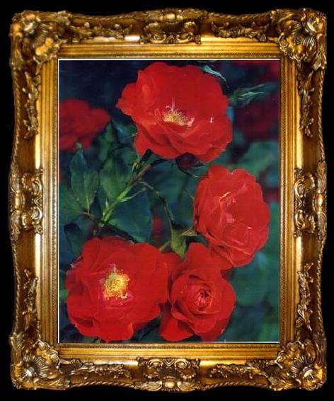framed  unknow artist Still life floral, all kinds of reality flowers oil painting  369, ta009-2